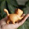 Thuja Sutchuenensis Carved Cat Decoration Thuja Sutchuenensis Carved Cat Decoration