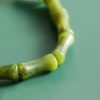 Tibetan Green Bamboo Jade Luck Bracelet Tibetan Green Bamboo Jade Luck Bracelet
