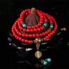 Tibetan Red Turquoise Lucky Necklace & Bracelet Tibetan Red Turquoise Lucky Necklace & Bracelet