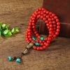 Tibetan Red Turquoise Lucky Necklace & Bracelet Tibetan Red Turquoise Lucky Necklace & Bracelet