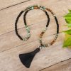 Tiger Eye Turquoise Mala Bracelet for Strength and Protection Tiger Eye Turquoise Mala Bracelet for Strength and Protection