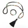 Tiger Eye Turquoise Mala Bracelet for Strength and Protection Tiger Eye Turquoise Mala Bracelet for Strength and Protection