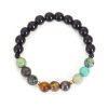 Tiger Eye Turquoise Mala Bracelet for Strength and Protection Tiger Eye Turquoise Mala Bracelet for Strength and Protection