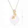 White Jade Koi Fish Wealth Pendant Necklace White Jade Koi Fish Wealth Pendant Necklace