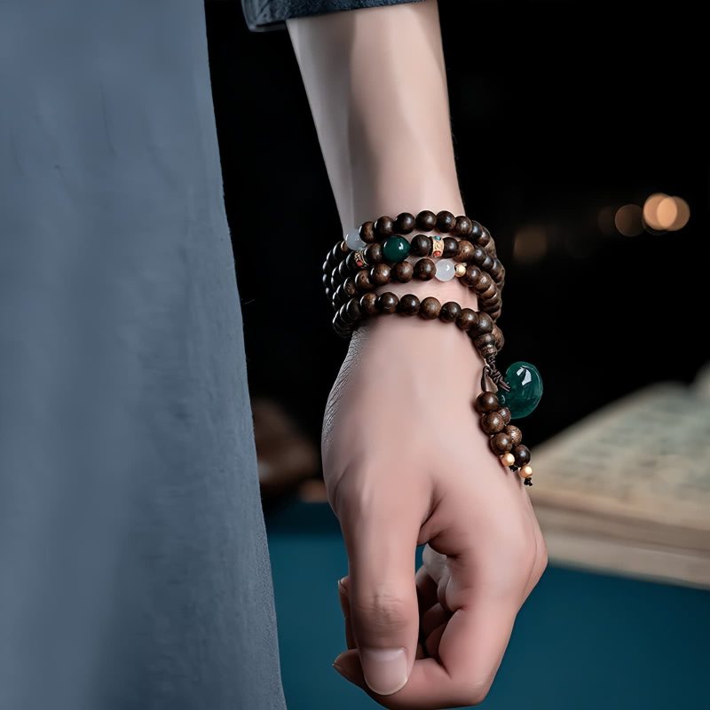 108 Mala Beads Agarwood Strength Bracelet 108 Mala Beads Agarwood Strength Bracelet