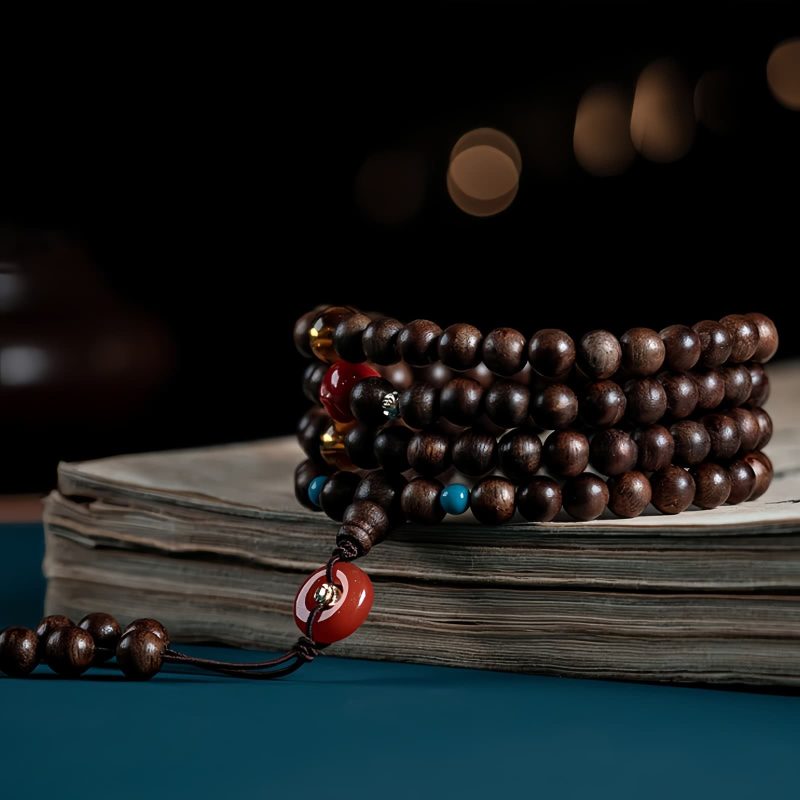 108 Mala Beads Agarwood Strength Bracelet 108 Mala Beads Agarwood Strength Bracelet