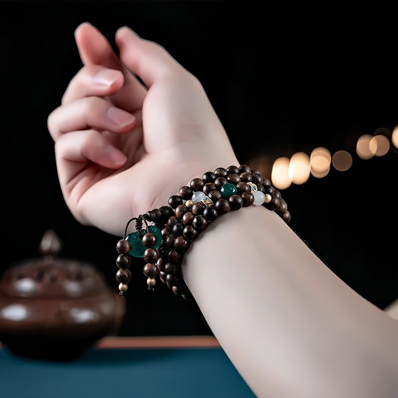 108 Mala Beads Agarwood Strength Bracelet 108 Mala Beads Agarwood Strength Bracelet