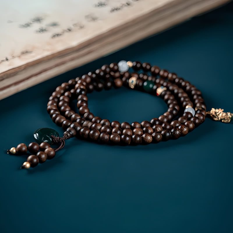 108 Mala Beads Agarwood Strength Bracelet 108 Mala Beads Agarwood Strength Bracelet