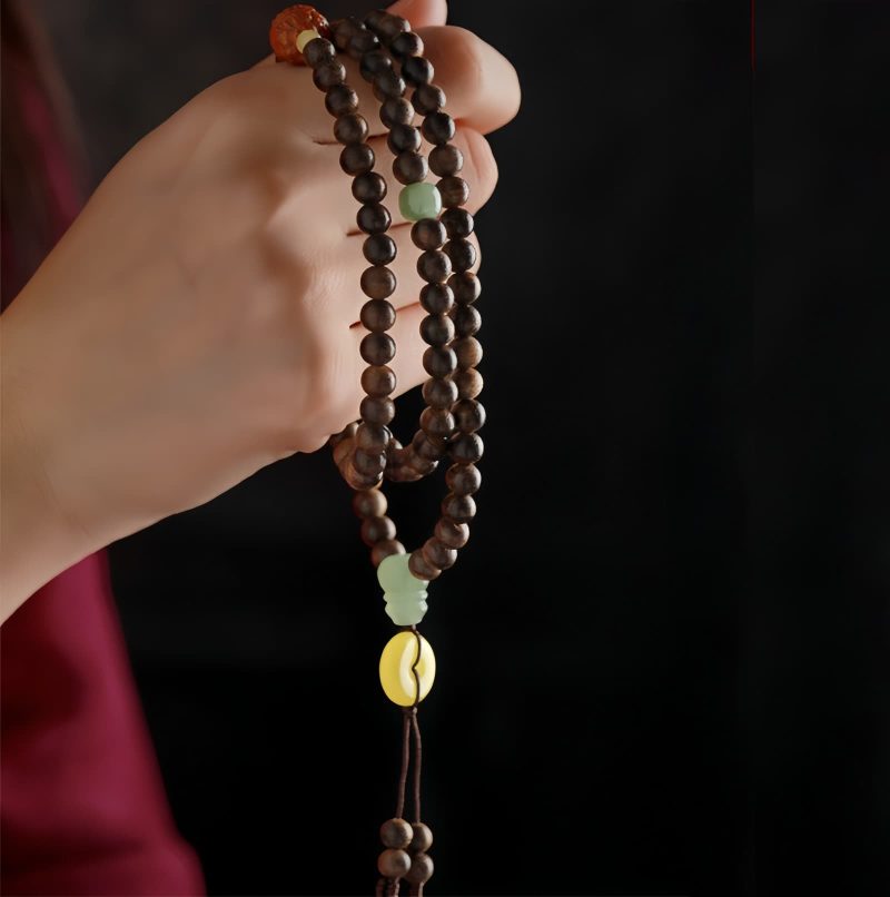 108 Mala Beads Agarwood Amber Balance Bracelet 108 Mala Beads Agarwood Amber Balance Bracelet