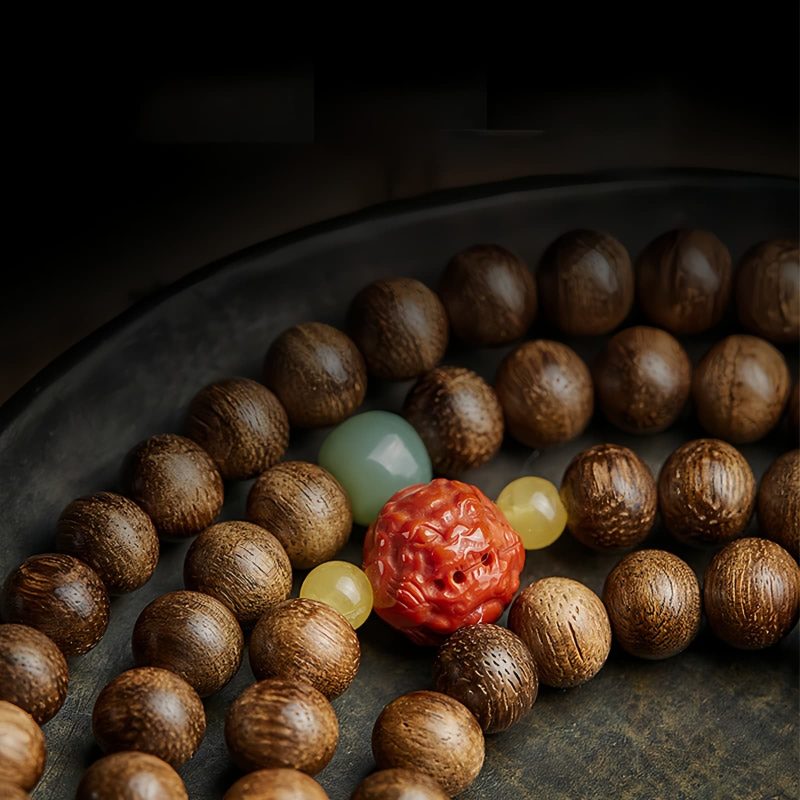 108 Mala Beads Agarwood Amber Balance Bracelet 108 Mala Beads Agarwood Amber Balance Bracelet
