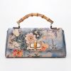 Umhängetasche mit Blumenmuster und Bambusgriff Flower Pattern Bamboo Handle Crossbody Bag