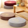 Lotus Embroidery Cotton Linen Meditation Cushion Lotus Embroidery Cotton Linen Meditation Cushion