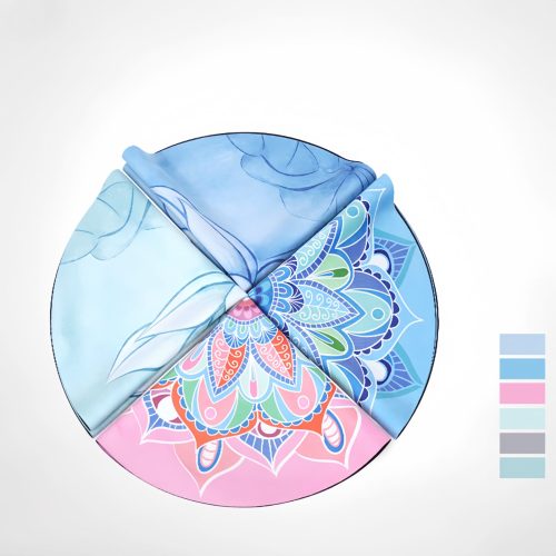 Esterilla de Meditación Plegable con Mandala de Loto