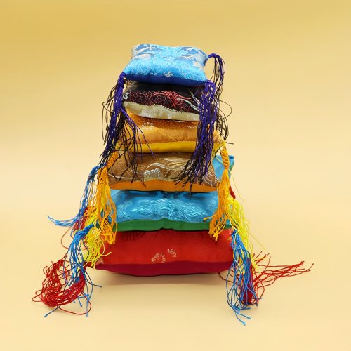 Cojín para Cuenco Tibetano con Borlas