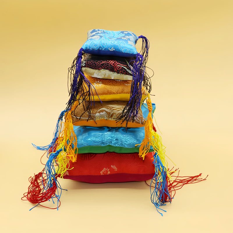 Tibetan Singing Bowl Cushion with Tassel Tibetan Singing Bowl Cushion with Tassel