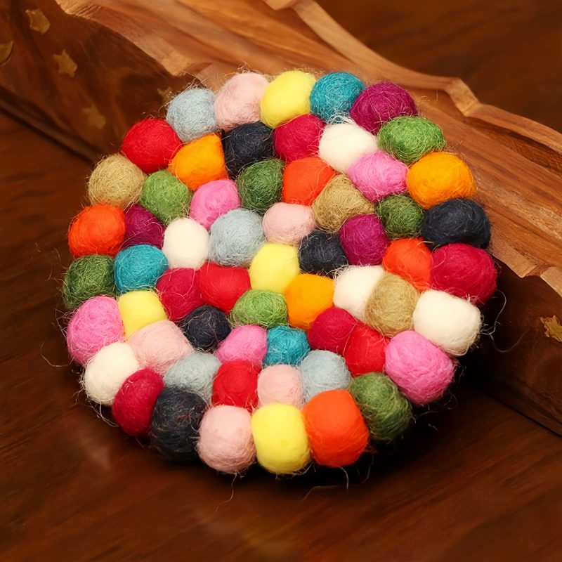 Tibetan Singing Bowl with Felted Wool Cushion Tibetan Singing Bowl with Felted Wool Cushion