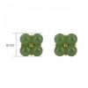 Vierblättriges Kleeblatt Ohrstecker aus 925er Silber & Gold 925 Silver Gold Four Leaf Clover Earrings