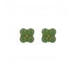 Vierblättriges Kleeblatt Ohrstecker aus 925er Silber & Gold 925 Silver Gold Four Leaf Clover Earrings