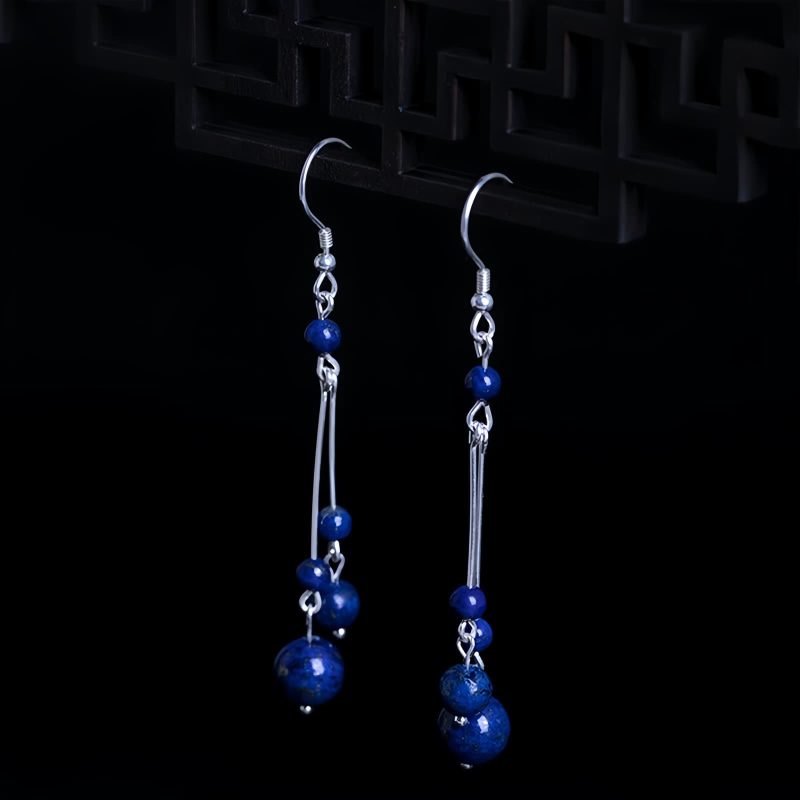 925 Silver Lazurite Serenity Earrings 925 Silver Lazurite Serenity Earrings