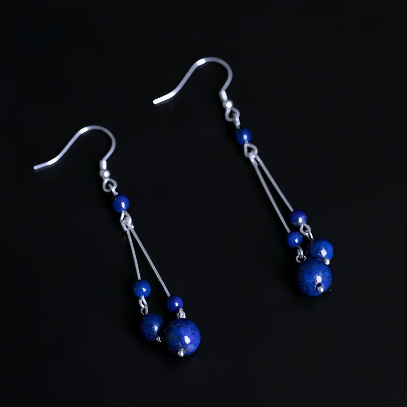 925 Silver Lazurite Serenity Earrings 925 Silver Lazurite Serenity Earrings