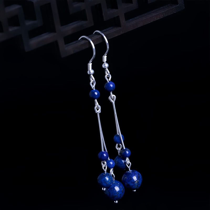 925 Silver Lazurite Serenity Earrings 925 Silver Lazurite Serenity Earrings