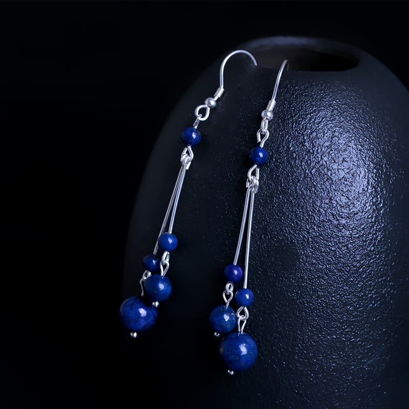 925 Silver Lazurite Serenity Earrings 925 Silver Lazurite Serenity Earrings