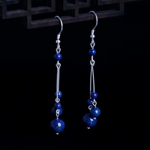 925 Silver Lazurite Serenity Earrings