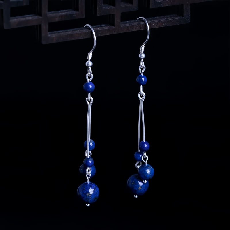 925 Silver Lazurite Serenity Earrings 925 Silver Lazurite Serenity Earrings