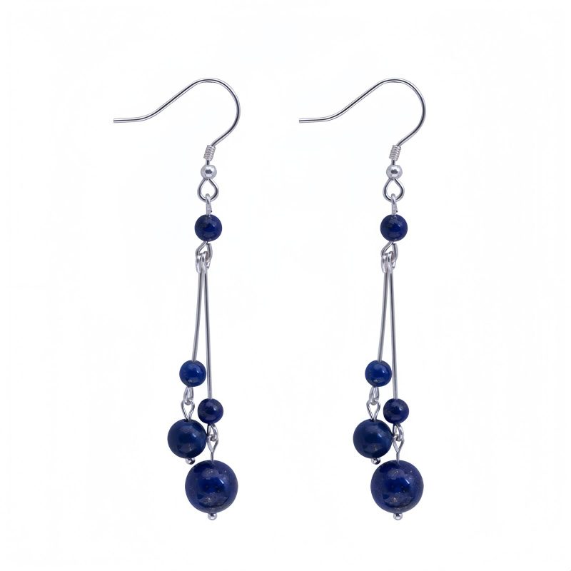 925 Silver Lazurite Serenity Earrings 925 Silver Lazurite Serenity Earrings