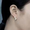 Pendientes de Flor de Ciruelo en Plata 925 925 Silver Plum Blossom Blessing Earrings