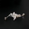 Pendientes de Flor de Ciruelo en Plata 925 925 Silver Plum Blossom Blessing Earrings