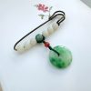 Bodhi Seed Jade Peace Brooch