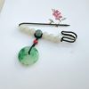 Bodhi Seed Jade Peace Brooch