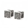 Grass Pattern Tibetan Copper Stud Earrings Grass Pattern Tibetan Copper Stud Earrings