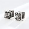 Grass Pattern Tibetan Copper Stud Earrings Grass Pattern Tibetan Copper Stud Earrings