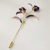 Handmade Mulberry Silk Orchid Brooch Handmade Mulberry Silk Orchid Brooch