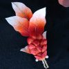 Handmade Mulberry Silk Koi Fish Brooch Handmade Mulberry Silk Koi Fish Brooch