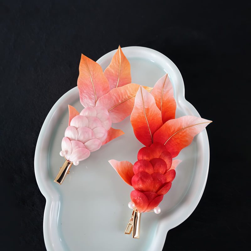 Handmade Mulberry Silk Koi Fish Brooch Handmade Mulberry Silk Koi Fish Brooch