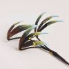 Handmade Mulberry Silk Flower Brooch with Bamboo Leaves Handmade Mulberry Silk Flower Brooch with Bamboo Leaves
