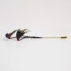 Handmade Mulberry Silk Flower Brooch with Bamboo Leaves Handmade Mulberry Silk Flower Brooch with Bamboo Leaves
