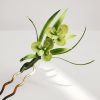 Handmade Mulberry Silk Flower Brooch & Hairpin Handmade Mulberry Silk Flower Brooch & Hairpin