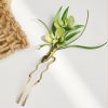 Handmade Mulberry Silk Flower Brooch & Hairpin Handmade Mulberry Silk Flower Brooch & Hairpin