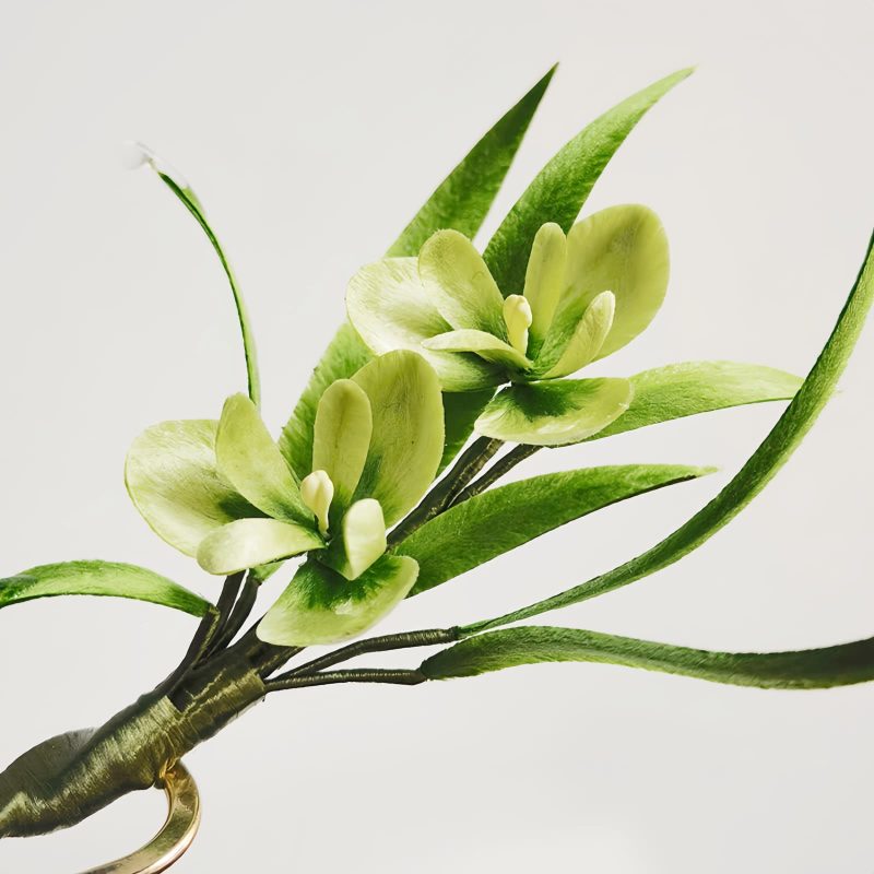 Handmade Mulberry Silk Flower Brooch & Hairpin Handmade Mulberry Silk Flower Brooch & Hairpin