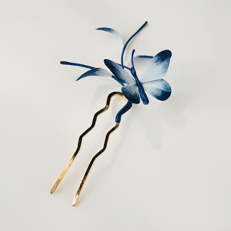 Handmade Velvet Butterfly Brooch with Mulberry Silk Handmade Velvet Butterfly Brooch with Mulberry Silk
