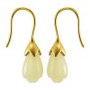 Pendientes de Jade Hetian y Plata: Elegancia en Flor de Magnolia Hetian Jade Magnolia Drop Earrings