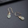 Pendientes de Jade Hetian y Plata: Elegancia en Flor de Magnolia Hetian Jade Magnolia Drop Earrings