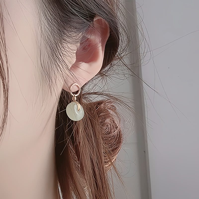 Jade Luck Drop Earrings Jade Luck Drop Earrings