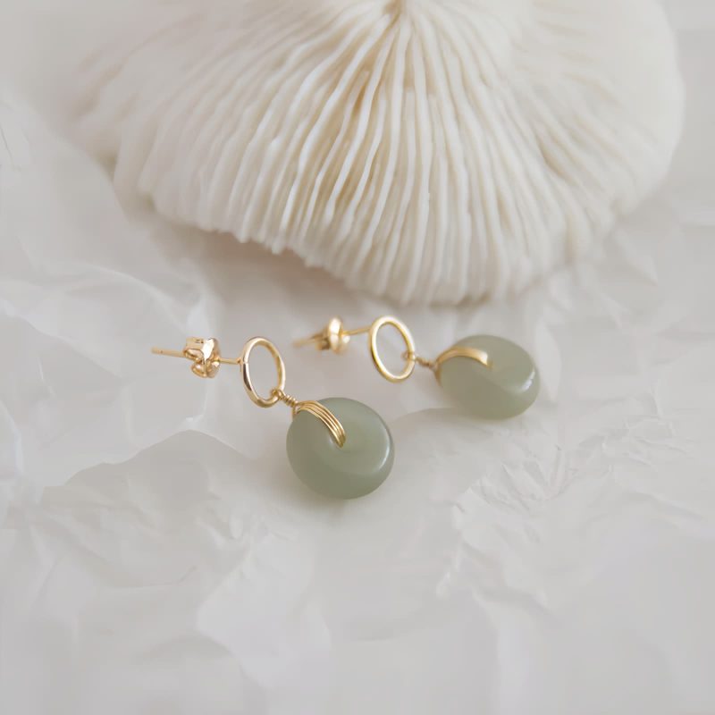 Jade Luck Drop Earrings Jade Luck Drop Earrings