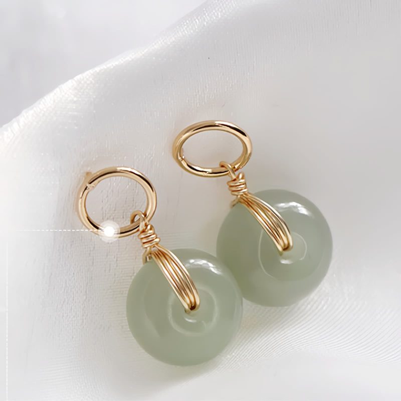 Jade Luck Drop Earrings Jade Luck Drop Earrings