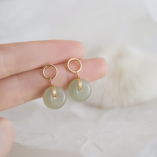 Jade Luck Drop Earrings